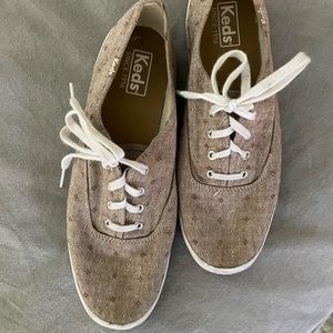 Keds champion printed canvas lace up sneakers
